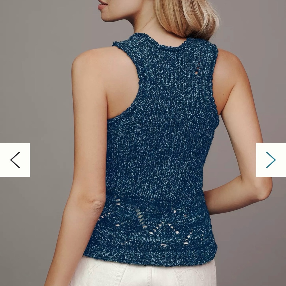 Pilcro Stitched Sweater Tank - Picture 2 of 5